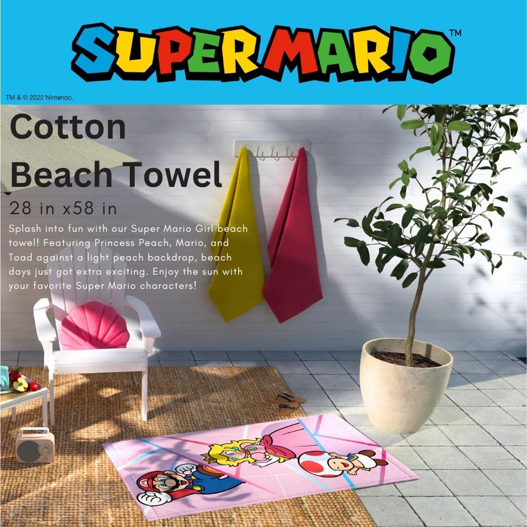 imageThomas amp Friends Kids Super Soft Cotton BathPoolBeach Towel 58 in x 28 in by FrancoSuper Mario Girl