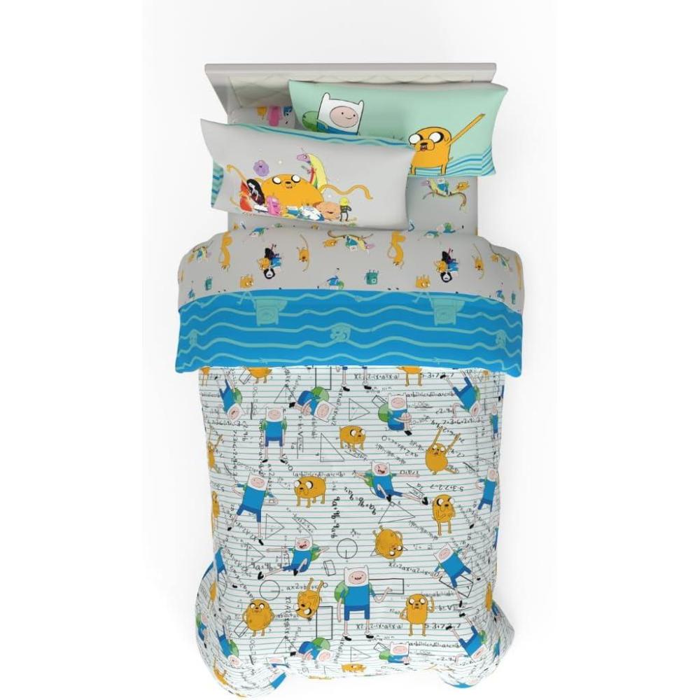 imageThomas amp Friends 4 Piece Toddler Bed Set Super Soft amp Cozy Reversible Microfiber Comforter and Sheets Officially Licensed Product by FrancoAdventure Time