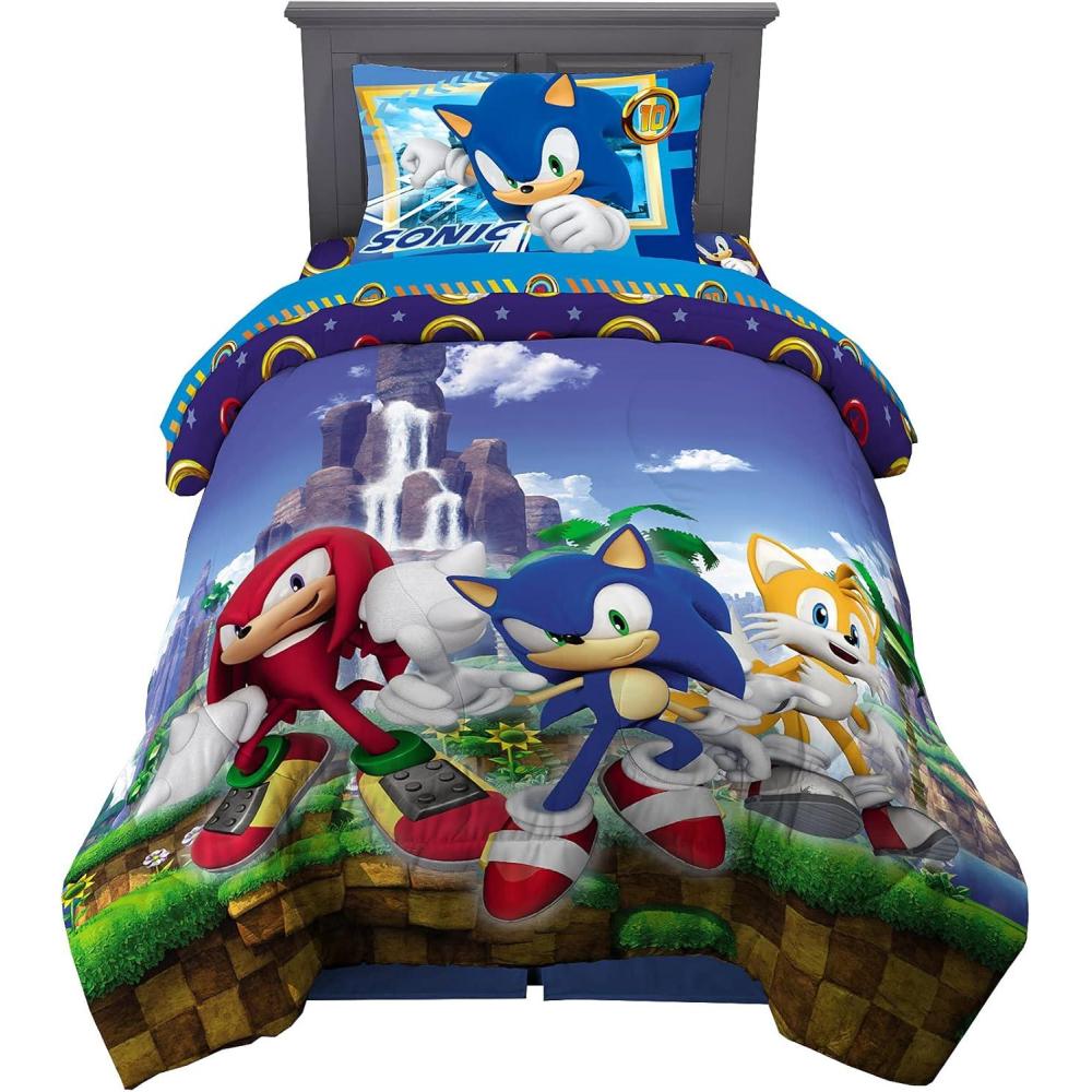 imageThomas amp Friends 4 Piece Toddler Bed Set Super Soft amp Cozy Reversible Microfiber Comforter and Sheets Officially Licensed Product by FrancoMulticolour