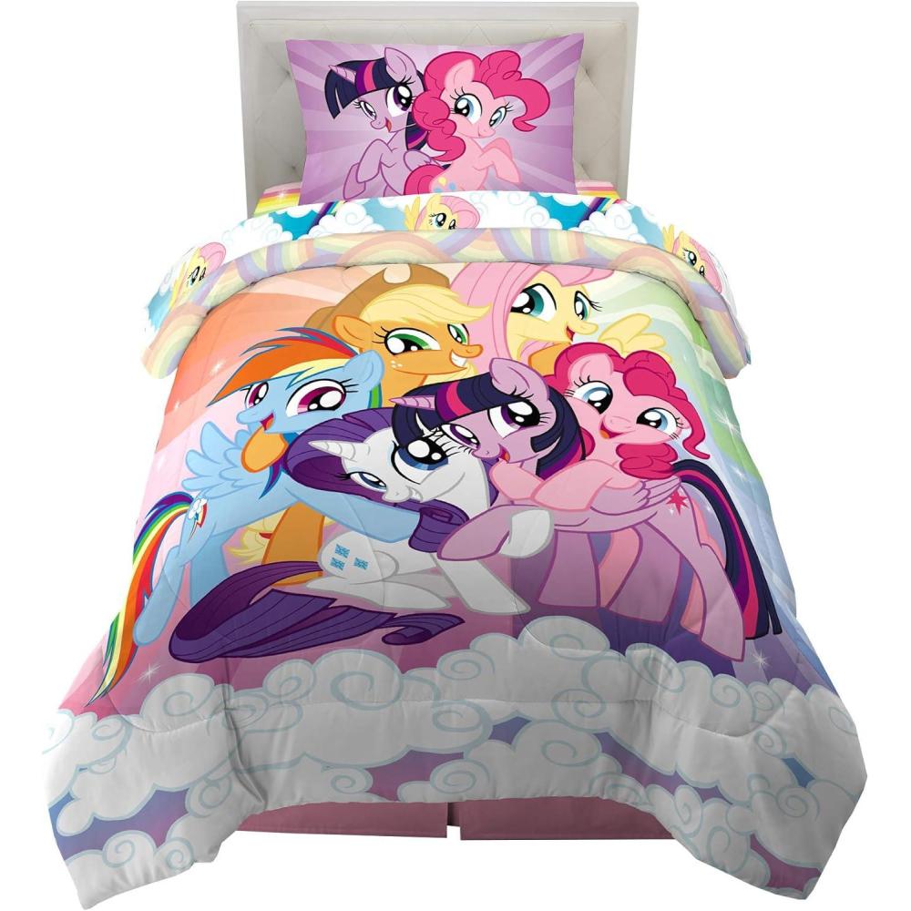 imageThomas amp Friends 4 Piece Toddler Bed Set Super Soft amp Cozy Reversible Microfiber Comforter and Sheets Officially Licensed Product by FrancoMy Little Pony