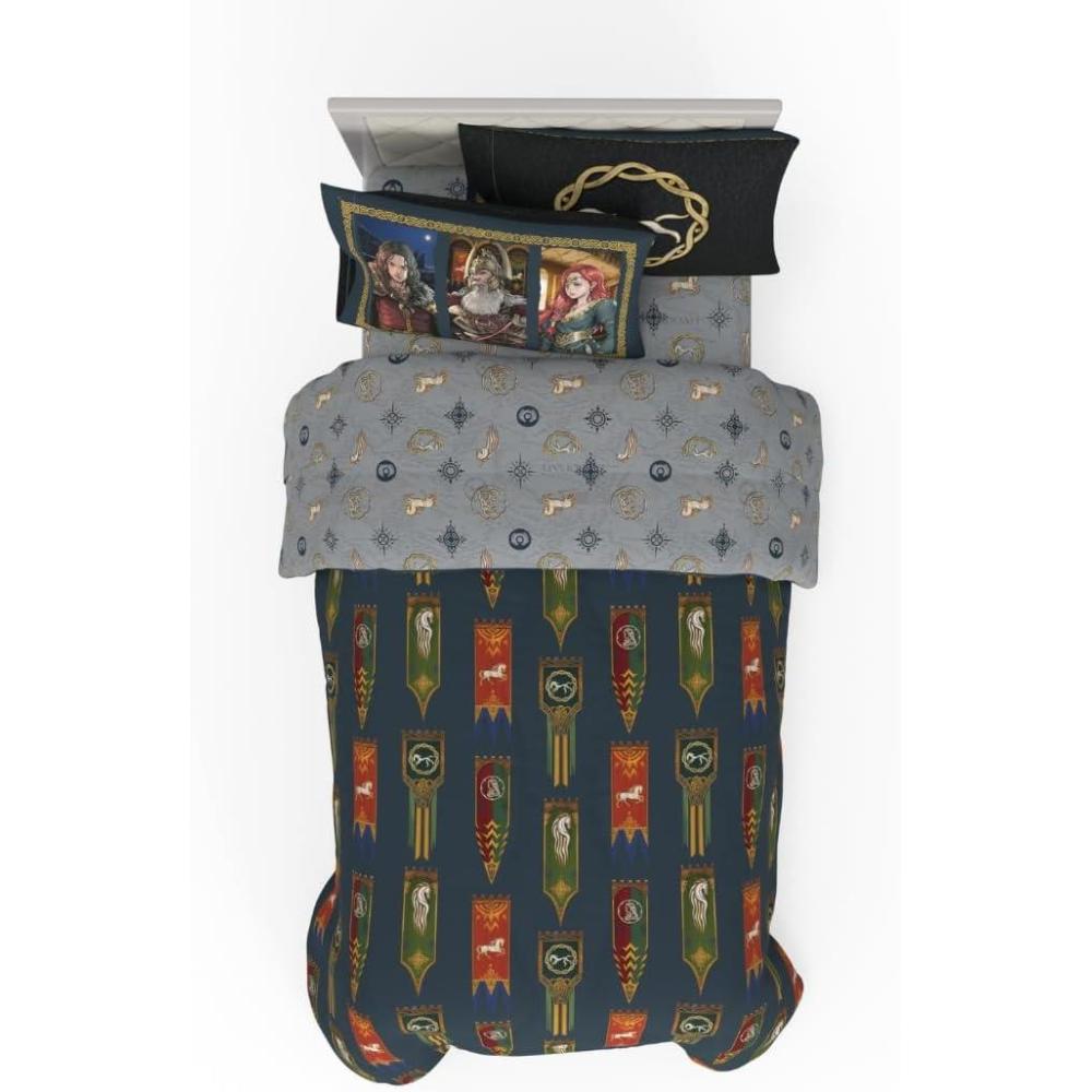 imageThomas amp Friends 4 Piece Toddler Bed Set Super Soft amp Cozy Reversible Microfiber Comforter and Sheets Officially Licensed Product by FrancoThe Lord of the Rings the War of the Rohirrim