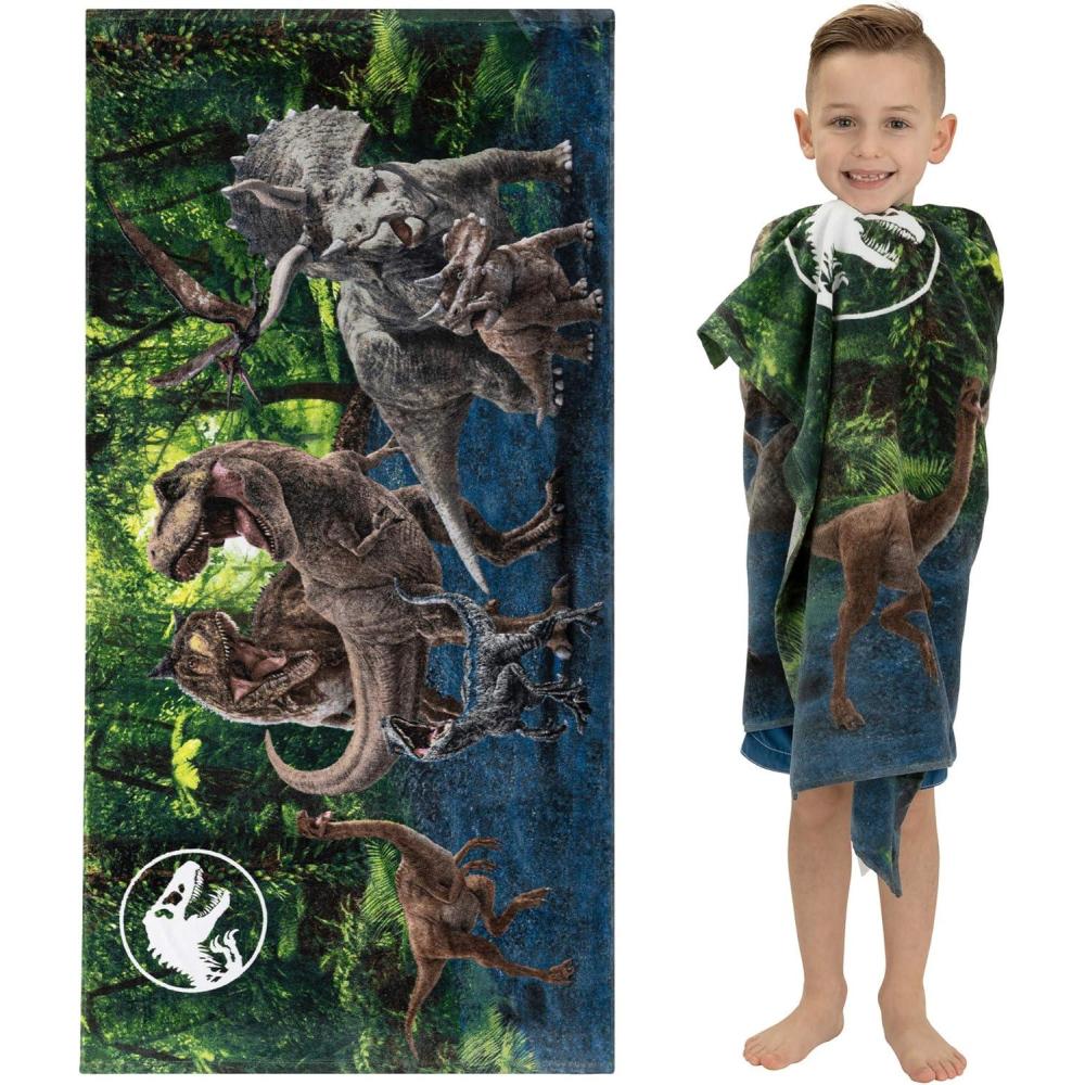 imageThomas amp Friends Kids Super Soft Cotton BathPoolBeach Towel 58 in x 28 in by FrancoJurassic World