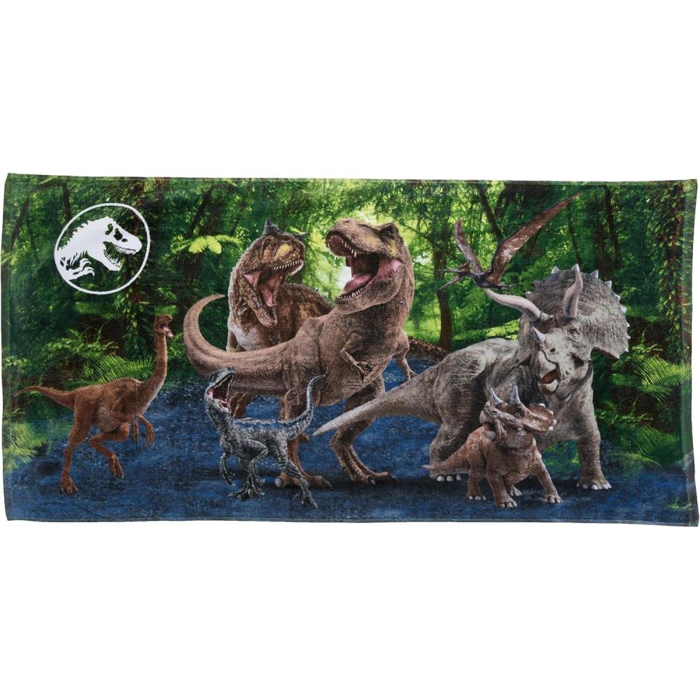 imageThomas amp Friends Kids Super Soft Cotton BathPoolBeach Towel 58 in x 28 in by FrancoJurassic World Dominion