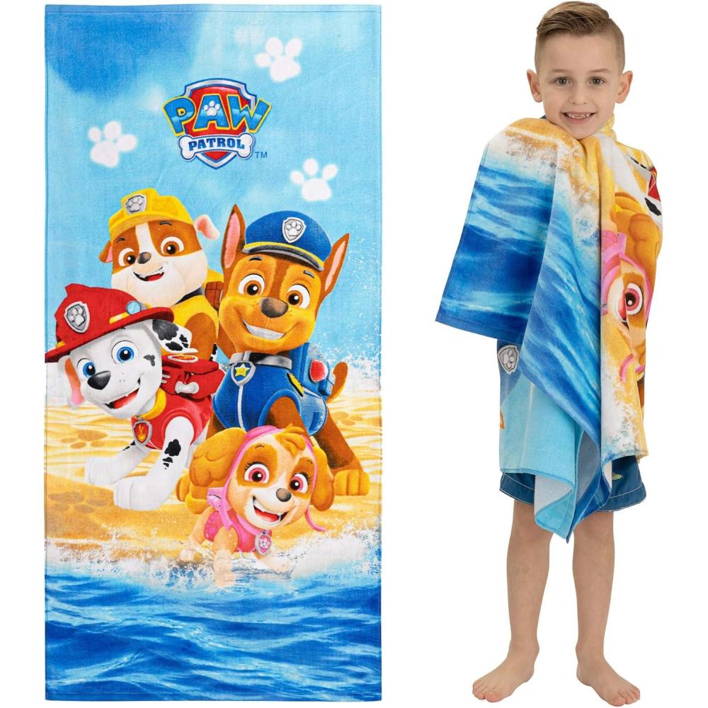 imageThomas amp Friends Kids Super Soft Cotton BathPoolBeach Towel 58 in x 28 in by FrancoPaw Patrol  Paws in Sand