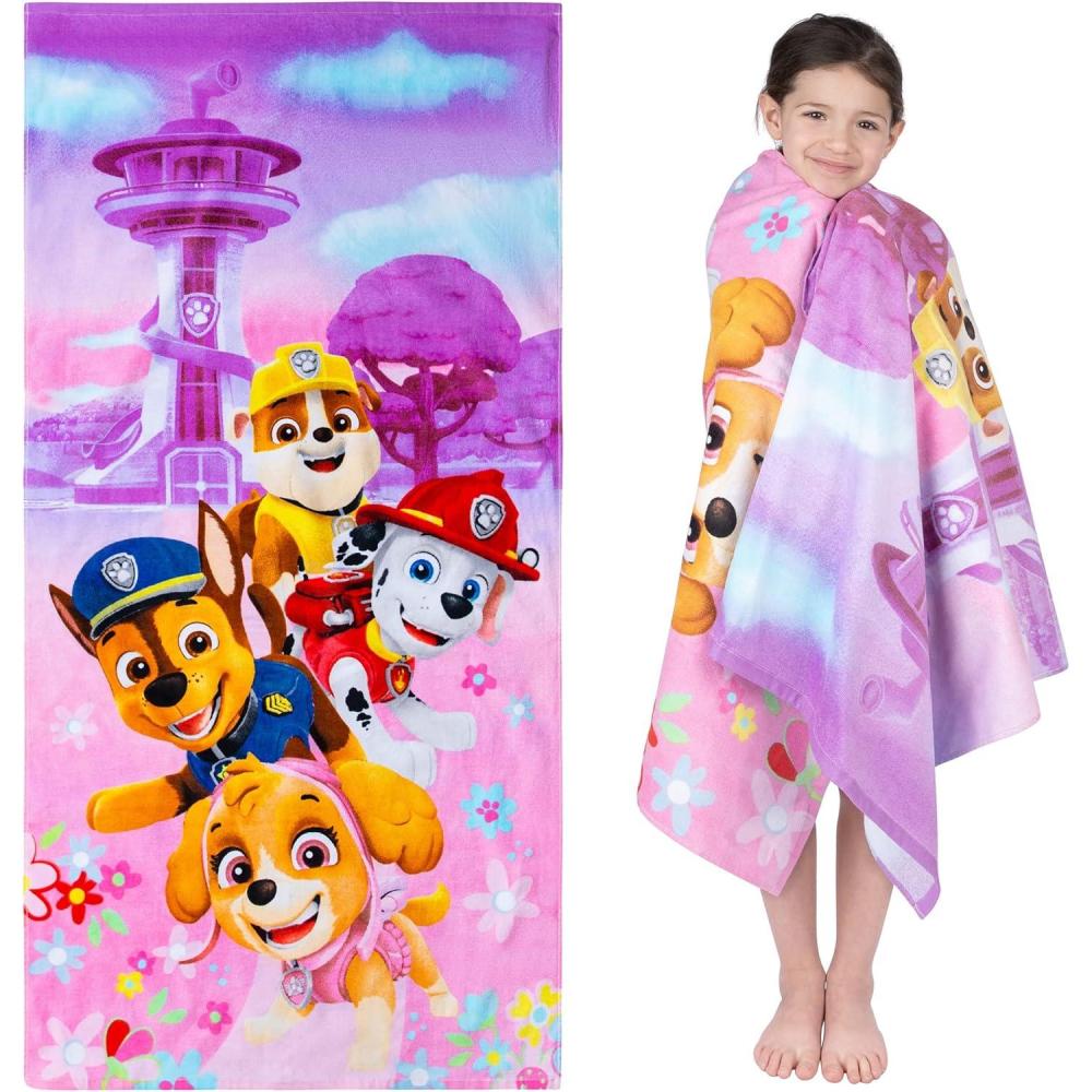 imageThomas amp Friends Kids Super Soft Cotton BathPoolBeach Towel 58 in x 28 in by FrancoPaw Patrol Girls