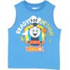THOMAS & FRIENDS 3 Piece Short Set Thomas and Friends Short Sleeve Shirt Tank Top Shirt and Shorts 3 Pack Bundle Set(Grey and Blue)