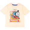 THOMAS & FRIENDS 3 Piece Short Set Thomas and Friends Short Sleeve Shirt Tank Top Shirt and Shorts 3 Pack Bundle Set(Grey and Blue)