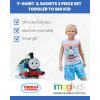 THOMAS & FRIENDS Tank Engine [SizeRangeDescription1] 3 Piece Outfit Set: T-Shirt Tank Top Shorts [SizeDescription1](Blue /Gray /Red)