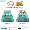 Thomas & Friends 4 Piece Toddler Bed Set – Super Soft & Cozy Reversible Microfiber Comforter and Sheets (Officially Licensed Product) by Franco(Animal Crossing)