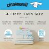 Thomas & Friends 4 Piece Toddler Bed Set – Super Soft & Cozy Reversible Microfiber Comforter and Sheets (Officially Licensed Product) by Franco(Blue – Cinnamoroll)