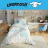 Thomas & Friends 4 Piece Toddler Bed Set – Super Soft & Cozy Reversible Microfiber Comforter and Sheets (Officially Licensed Product) by Franco(Blue – Cinnamoroll)