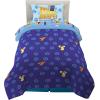 Thomas & Friends 4 Piece Toddler Bed Set – Super Soft & Cozy Reversible Microfiber Comforter and Sheets (Officially Licensed Product) by Franco(Blues Clues)