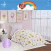 Thomas & Friends 4 Piece Toddler Bed Set – Super Soft & Cozy Reversible Microfiber Comforter and Sheets (Officially Licensed Product) by Franco(Care Bears – Foodie)