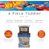 Thomas & Friends 4 Piece Toddler Bed Set – Super Soft & Cozy Reversible Microfiber Comforter and Sheets (Officially Licensed Product) by Franco(Hot Wheels)