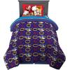 Thomas & Friends 4 Piece Toddler Bed Set – Super Soft & Cozy Reversible Microfiber Comforter and Sheets (Officially Licensed Product) by Franco(Multicolour)