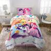 Thomas & Friends 4 Piece Toddler Bed Set – Super Soft & Cozy Reversible Microfiber Comforter and Sheets (Officially Licensed Product) by Franco(My Little Pony)