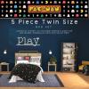Thomas & Friends 4 Piece Toddler Bed Set – Super Soft & Cozy Reversible Microfiber Comforter and Sheets (Officially Licensed Product) by Franco(Pac-man)