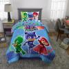 Thomas & Friends 4 Piece Toddler Bed Set – Super Soft & Cozy Reversible Microfiber Comforter and Sheets (Officially Licensed Product) by Franco(Pj Masks)