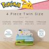 Thomas & Friends 4 Piece Toddler Bed Set – Super Soft & Cozy Reversible Microfiber Comforter and Sheets (Officially Licensed Product) by Franco(Pokemon – Snorlax)