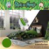 Thomas & Friends 4 Piece Toddler Bed Set – Super Soft & Cozy Reversible Microfiber Comforter and Sheets (Officially Licensed Product) by Franco(Rick & Morty)