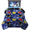 Thomas & Friends 4 Piece Toddler Bed Set – Super Soft & Cozy Reversible Microfiber Comforter and Sheets (Officially Licensed Product) by Franco(Sonic the Hedgehog)