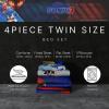 Thomas & Friends 4 Piece Toddler Bed Set – Super Soft & Cozy Reversible Microfiber Comforter and Sheets (Officially Licensed Product) by Franco(Sonic the Hedgehog 3)