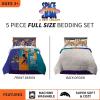 Thomas & Friends 4 Piece Toddler Bed Set – Super Soft & Cozy Reversible Microfiber Comforter and Sheets (Officially Licensed Product) by Franco(Space Jam 2 a New Legacy)