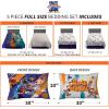 Thomas & Friends 4 Piece Toddler Bed Set – Super Soft & Cozy Reversible Microfiber Comforter and Sheets (Officially Licensed Product) by Franco(Space Jam 2 a New Legacy)