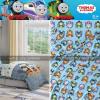 Thomas & Friends 4 Piece Toddler Bed Set – Super Soft & Cozy Reversible Microfiber Comforter and Sheets (Officially Licensed Product) by Franco(Thomas & Friends)