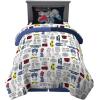 Thomas & Friends 4 Piece Toddler Bed Set – Super Soft & Cozy Reversible Microfiber Comforter and Sheets (Officially Licensed Product) by Franco(Transformers – Universe Battle)