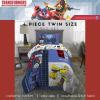 Thomas & Friends 4 Piece Toddler Bed Set – Super Soft & Cozy Reversible Microfiber Comforter and Sheets (Officially Licensed Product) by Franco(Transformers – Universe Battle)