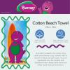 Thomas & Friends Kids Super Soft Cotton Bath/Pool/Beach Towel, 58 in x 28 in, by Franco(Barney Classic)
