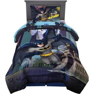 Thomas & Friends 4 Piece Toddler Bed Set – Super Soft & Cozy Reversible Microfiber Comforter and Sheets (Officially Licensed Product) by Franco(Batman)