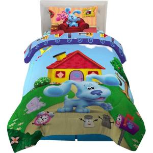 Thomas & Friends 4 Piece Toddler Bed Set – Super Soft & Cozy Reversible Microfiber Comforter and Sheets (Officially Licensed Product) by Franco(Blues Clues)