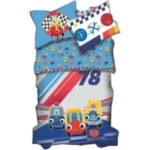 Thomas & Friends 4 Piece Toddler Bed Set – Super Soft & Cozy Reversible Microfiber Comforter and Sheets (Officially Licensed Product) by Franco(Little Tikes)