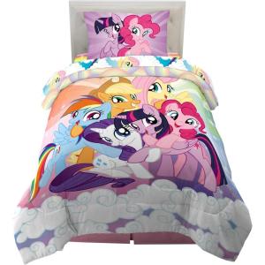 Thomas & Friends 4 Piece Toddler Bed Set – Super Soft & Cozy Reversible Microfiber Comforter and Sheets (Officially Licensed Product) by Franco(My Little Pony)