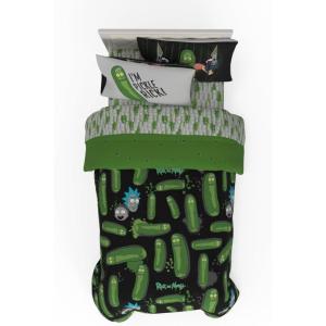 Thomas & Friends 4 Piece Toddler Bed Set – Super Soft & Cozy Reversible Microfiber Comforter and Sheets (Officially Licensed Product) by Franco(Rick & Morty)