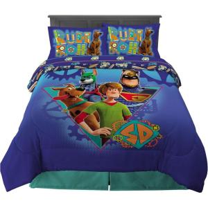 Thomas & Friends 4 Piece Toddler Bed Set – Super Soft & Cozy Reversible Microfiber Comforter and Sheets (Officially Licensed Product) by Franco(Scooby Doo)