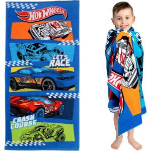 Thomas & Friends Kids Super Soft Cotton Bath/Pool/Beach Towel, 58 in x 28 in, by Franco(Hot Wheels)