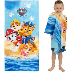 Thomas & Friends Kids Super Soft Cotton Bath/Pool/Beach Towel, 58 in x 28 in, by Franco(Paw Patrol – Paws in Sand)