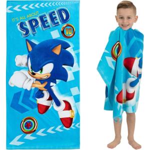 Thomas & Friends Kids Super Soft Cotton Bath/Pool/Beach Towel, 58 in x 28 in, by Franco(Sonic)