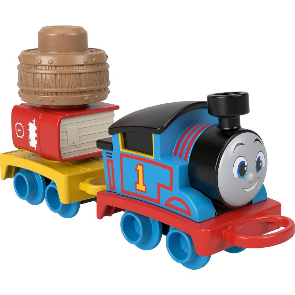 imageThomas amp Friends Toddler Toy My First Nia PushAlong Train with Stacking Cargo for Kids Ages 18 MonthsThomas