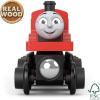 Thomas & Friends Wooden Railway, James Engine and Coal Car, push-along train made from sustainably sourced wood for kids 2 years and up(James)
