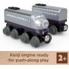 Thomas & Friends Wooden Railway, James Engine and Coal Car, push-along train made from sustainably sourced wood for kids 2 years and up(Kenji)