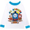 Thomas & Friends Boys’ 4-Piece Matching Long-Sleeve Cotton Pajama Set, Snug-fit, Soft & Cute for Kids(All Aboard)