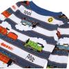 Thomas & Friends Boys’ 4-Piece Matching Long-Sleeve Cotton Pajama Set, Snug-fit, Soft & Cute for Kids(On Track)