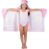 Thomas & Friends Kids Super Soft Bath/Pool/Beach Soft Cotton Terry Hooded Towel Wrap, 24 in x 50 in, (100% Officially Licensed Product) By Franco(Peppa Pig)