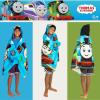 Thomas & Friends Kids Super Soft Bath/Pool/Beach Soft Cotton Terry Hooded Towel Wrap, 24 in x 50 in, (100% Officially Licensed Product) By Franco(Thomas & Friends – Big Movers)