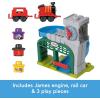 Thomas & Friends Toddler Toy My First Knapford Station Train Playset with Stack & Wobble Cargo for Kids Ages 18+ Months(Knapford Station + Thomas Engine)