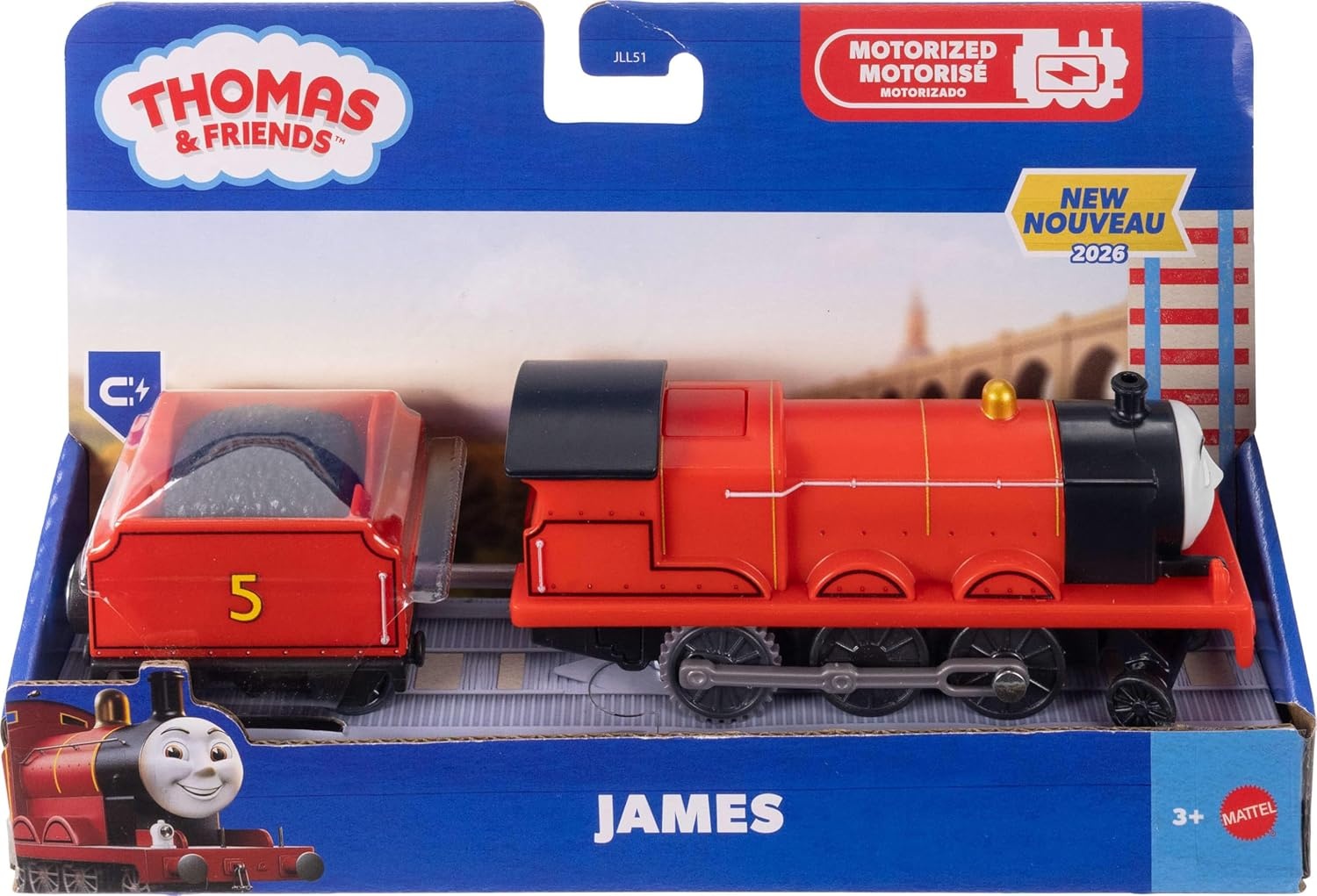 image:imageThomas amp Friends by FisherPrice Motorized Toy Train BatteryPowered Engine amp Cargo Vehicle Featuring Classic Characters Styles May VaryJames